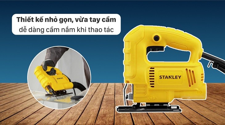 Kiểm tra kỹ các bộ phận trước khi sử dụng để đảm bảo máy cưa lọng Stanley SJ45-B1 450W hoạt động hiệu quả và an toàn