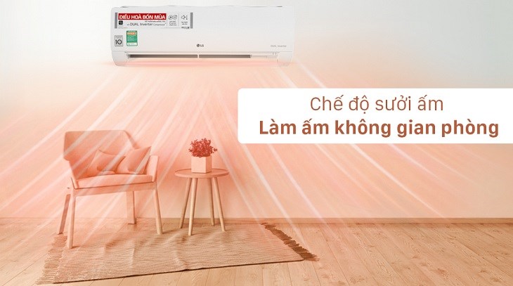 chế độ heat sưởi ấm của máy lạnh