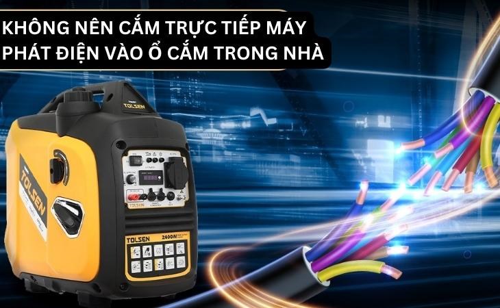 Nối thiết bị với máy phát điện đúng cách giúp cho máy hoạt động hiệu quả hạn chế tình trạng cháy nổ xảy ra