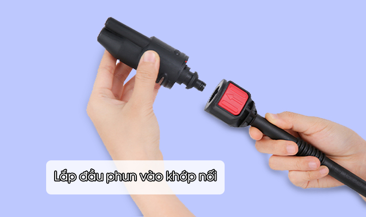Cách lắp đầu phun