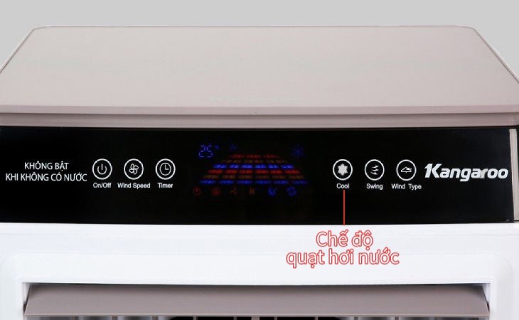 Nút chức năng Cooling làm mát bằng hơi nước