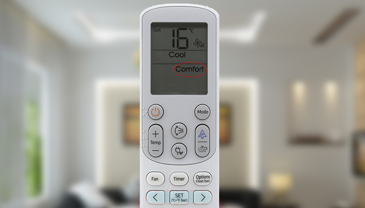 Chức năng thổi gió Comfort dễ chịu