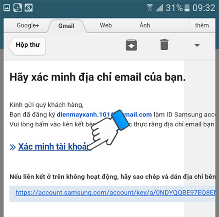 Cách tạo tài khoản Samsung Account