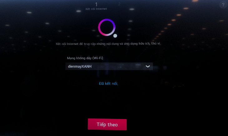 Chọn mạng wifi và kết nối