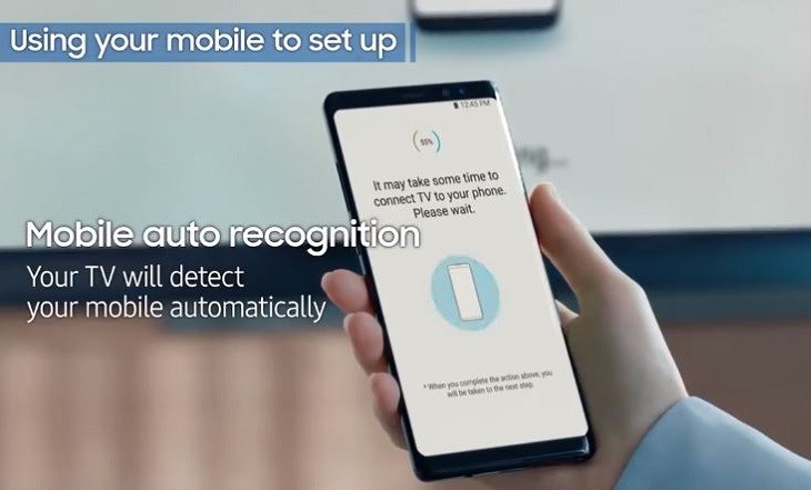 Smartphone và Smart tivi Samsung sẽ tự nhận diện và kết nối với nhau
