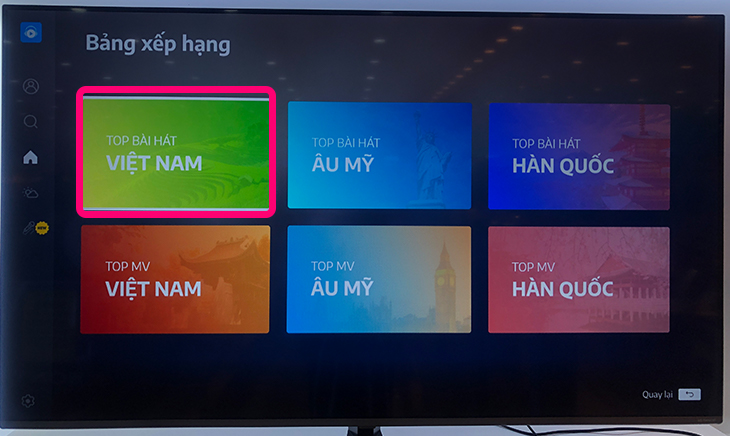 Cách nghe nhạc bằng ứng dụng nhạc của tui trên tivi LG