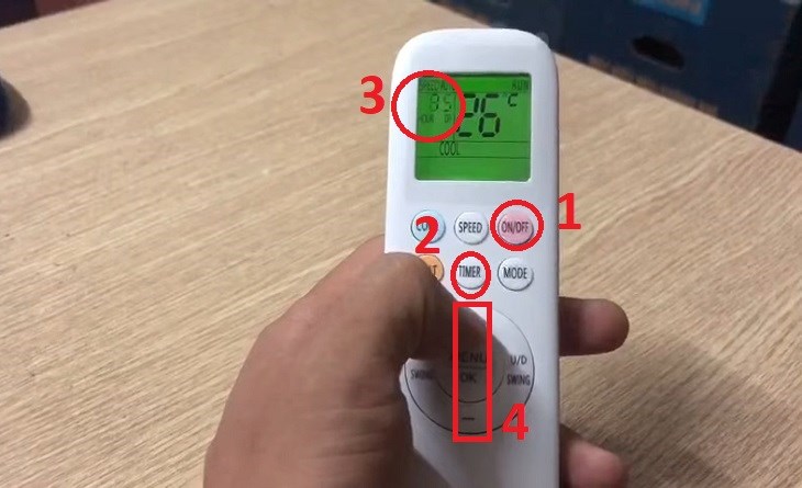 Cách hẹn giờ tắt trên điều hòa Casper dòng GC series, G series và S series