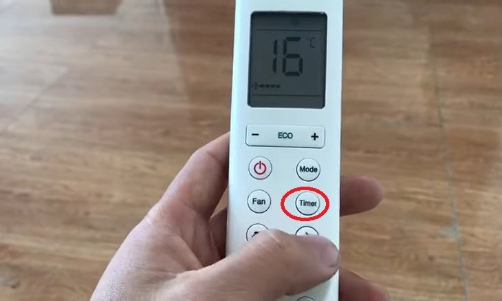 Nhấn nút TIMER để tắt chế độ hẹn giờ trên điều hòa Casper dòng M series