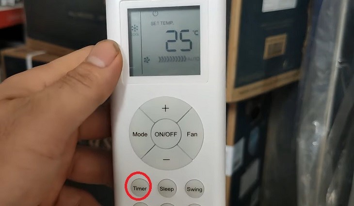 Nhấn nút TIMER để tắt chức năng hẹn giờ trên điều hòa Casper dòng I series