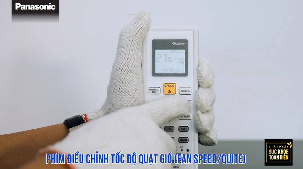 Hướng dẫn sự dụng các chức năng trên điều khiển máy lạnh - Điều chỉnh quạt gió