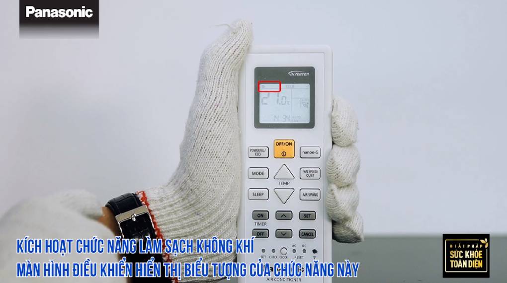 Hướng dẫn sự dụng các chức năng trên điều khiển máy lạnh - Kich hoạt Nanoe-G