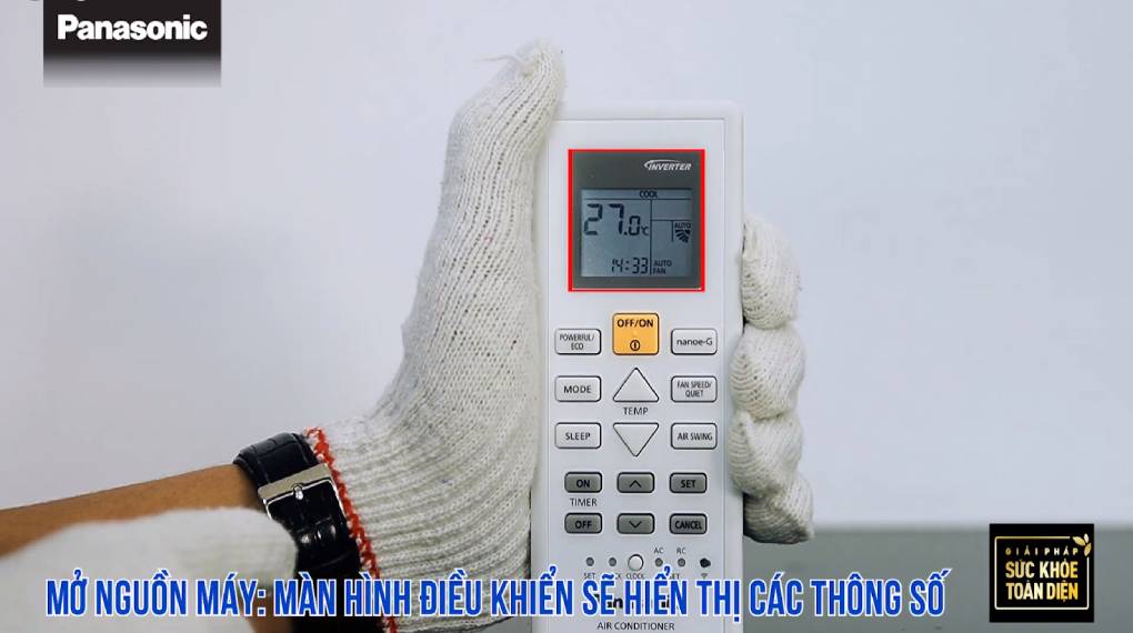 Hướng dẫn sự dụng các chức năng trên điều khiển máy lạnh - Mở thiết bị