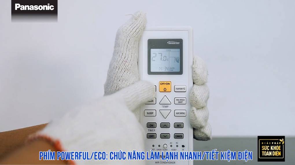 Hướng dẫn sự dụng các chức năng trên điều khiển máy lạnh - Powerful/Eco