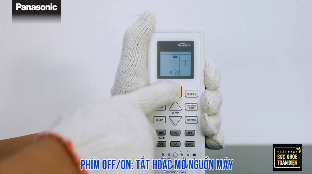 Hướng dẫn sự dụng các chức năng trên điều khiển máy lạnh - Tắt mở thiết bị