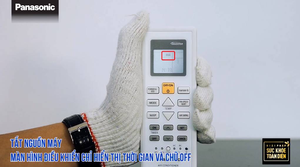 Hướng dẫn sự dụng các chức năng trên điều khiển máy lạnh - Tắt thiết bị