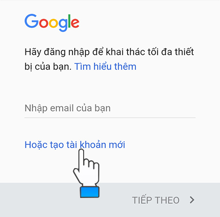 Cách tạo tài khoản CH Play