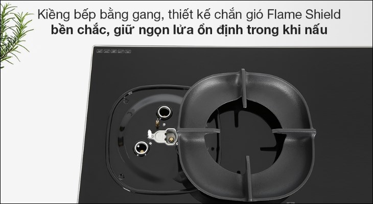 Bếp gas âm Electrolux EHG8251BC được trang bị kiềng bếp bằng gang chắc chắn