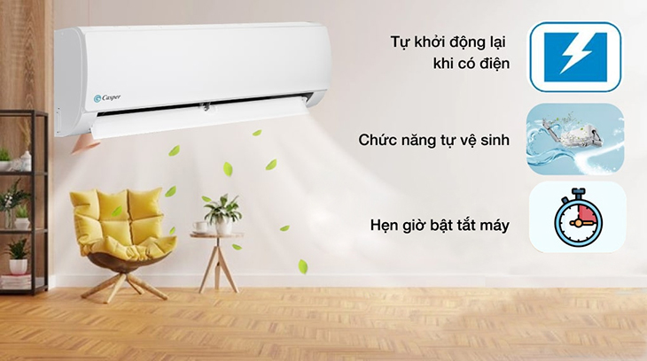 Điều hòa Casper Non-Inverter không tiết kiệm điện nhưng làm lạnh tốt