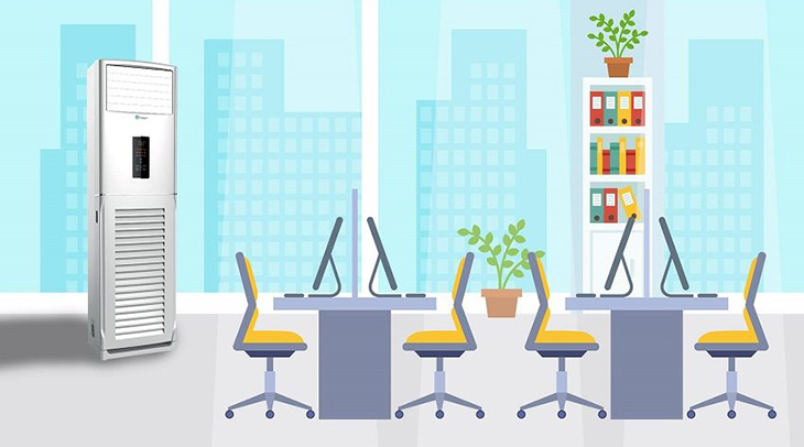Điều hòa Casper tủ đứng có công suất cao sử dụng cho không gian rộng