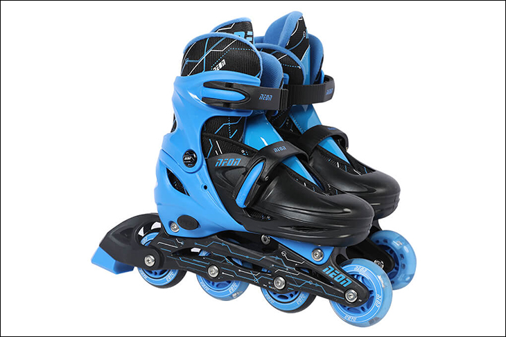 Patin Neon Inline Yvolution NT07B4 có bánh xe từ chất liệu nhựa PU