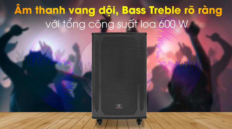 Loa kéo karaoke Zenbos K-200 600W