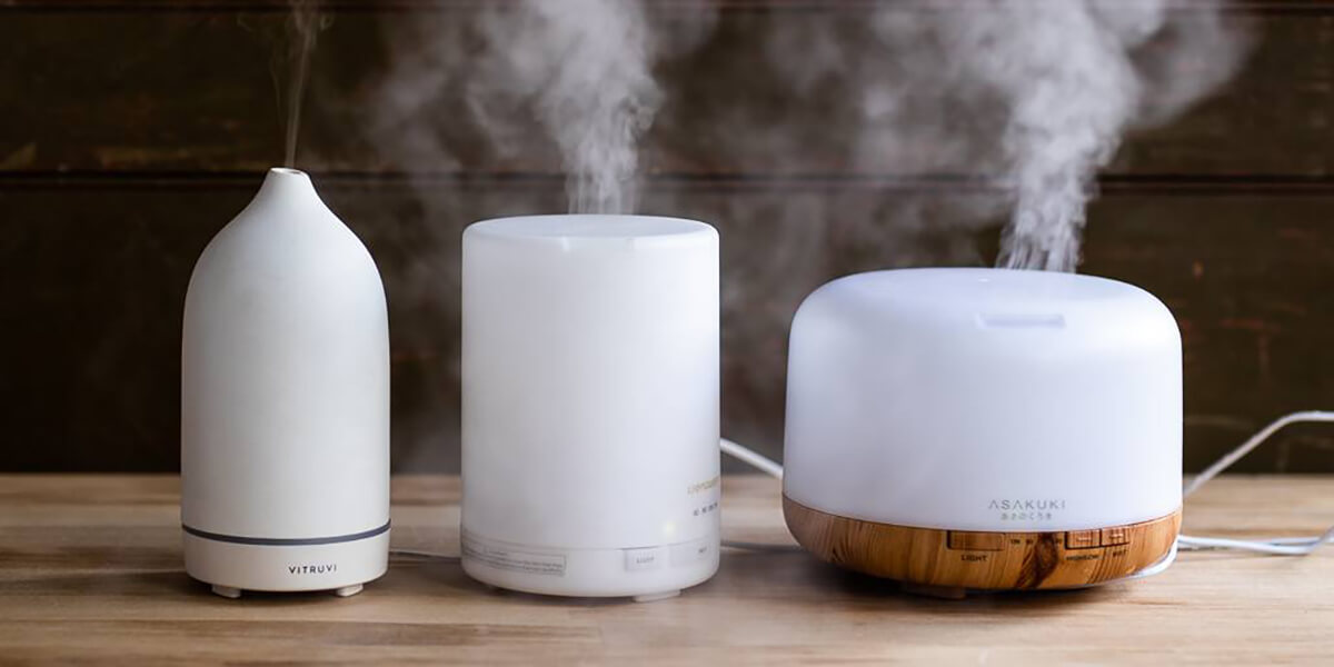 Lựa chọn máy xông tinh dầu tạo độ ẩm theo chất liệu và kiểu dáng thiết kế