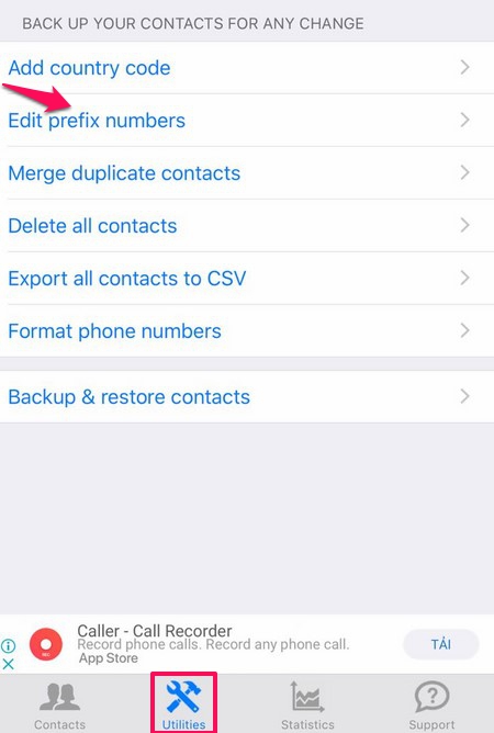 Hướng dẫn chuyển danh bạ từ 11 số về 10 số