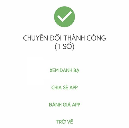 Hướng dẫn chuyển danh bạ từ 11 số về 10 số