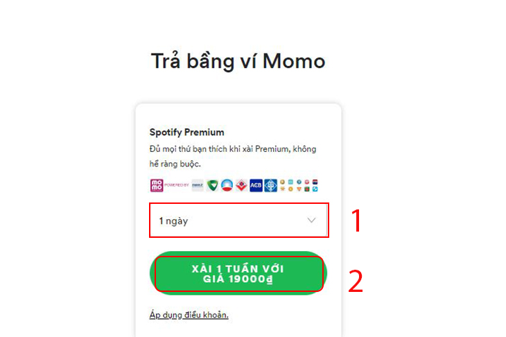 Chọn gói cước