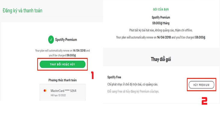 Hủy Premium
