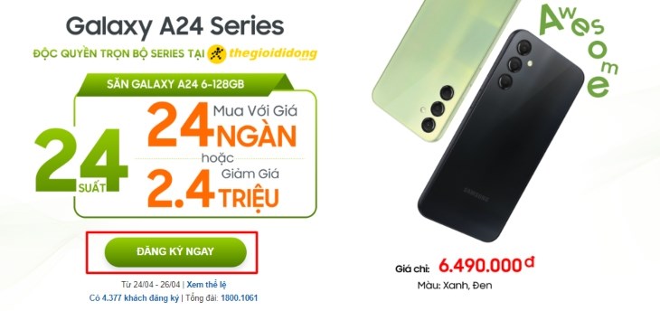 Nhấn chọn “Đăng ký ngay”