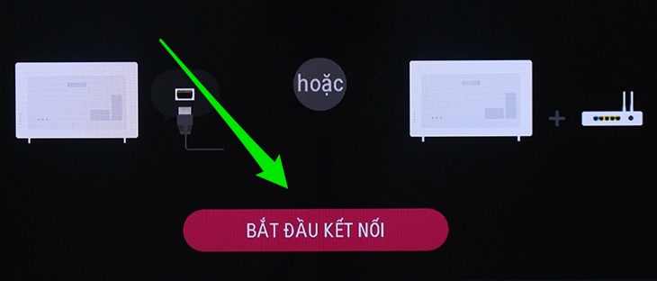 Chọn BẮT ĐẦU KẾT NỐI