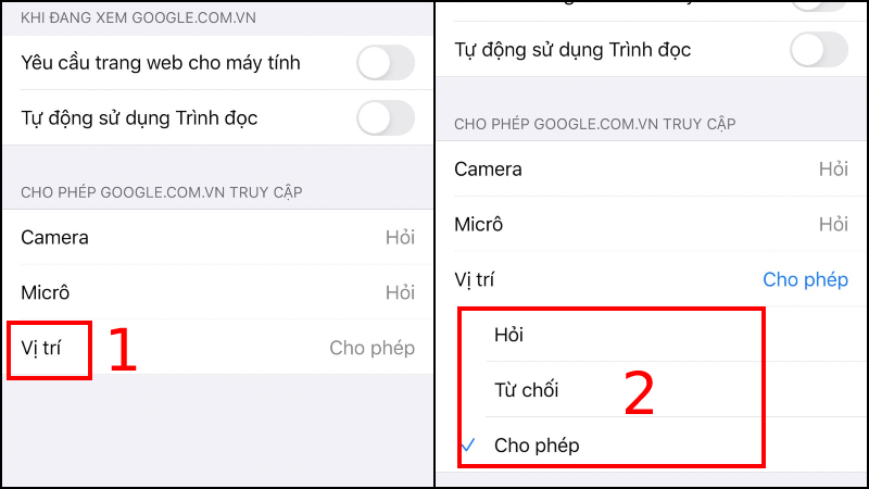 Sử dụng Safari