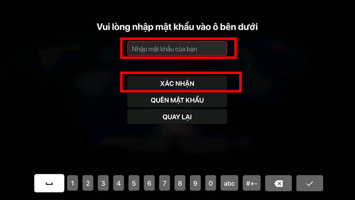 Đăng nhập tài khoản
