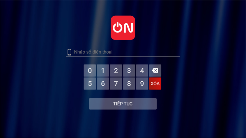 Nhập số điện thoại của bạn để đăng ký tài khoản