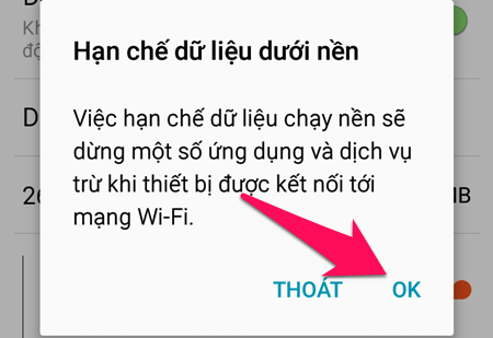Chọn OK