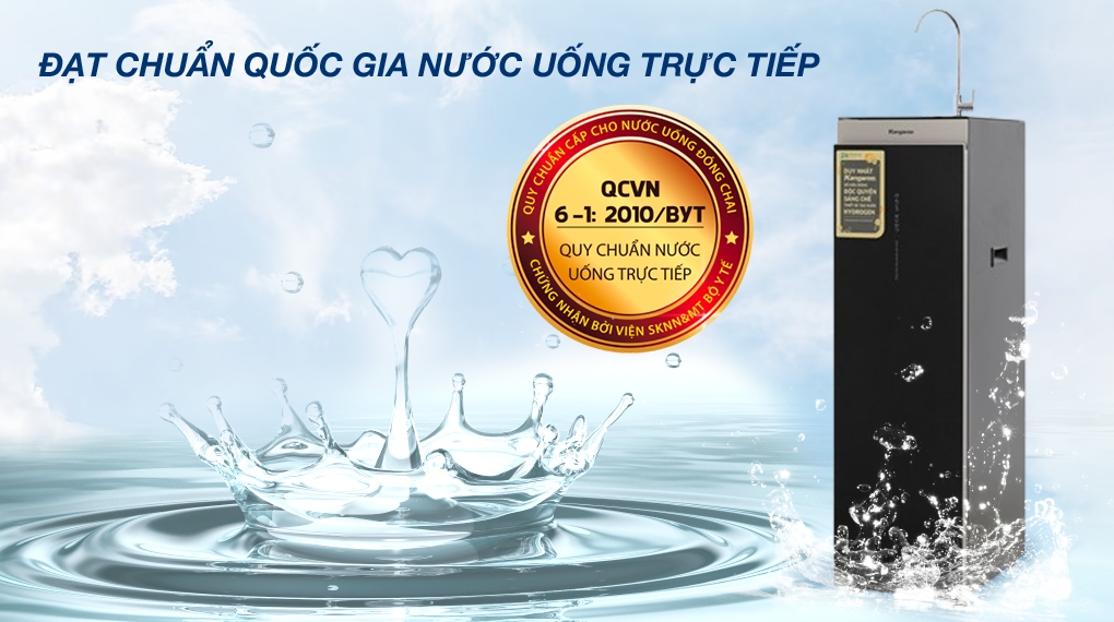 Máy lọc nước RO Hydrogen Kangaroo Sumire KG12HA 12 lõi