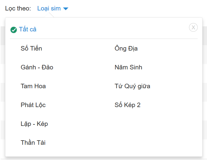 Chọn Loại SIM