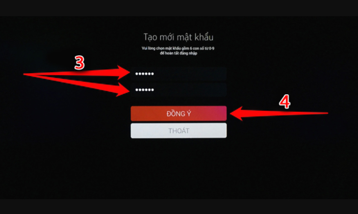 Đặt mật khẩu mới