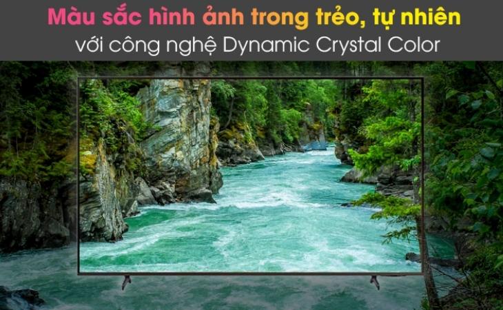 Smart Tivi Samsung 4K Crystal UHD 65 inch UA65AU8100 có công nghệ Dynamic Crystal Color