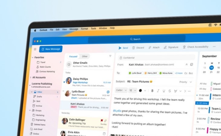 Outlook có thể được dùng trên các dòng macOS