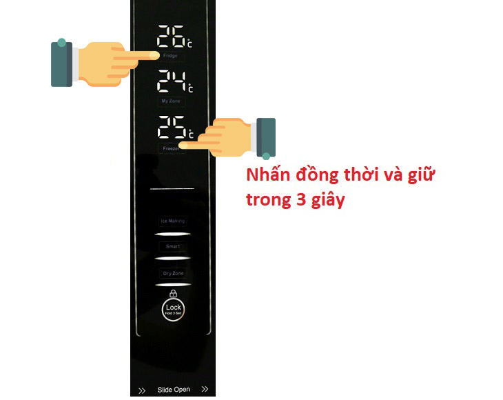 Tắt ngăn lạnh