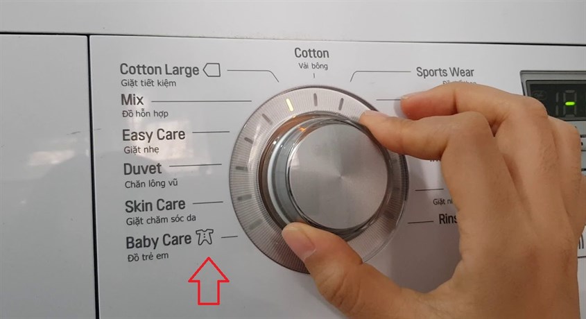 Chế độ Baby Care bảo vệ tốt quần áo trẻ em và nâng cao độ bền