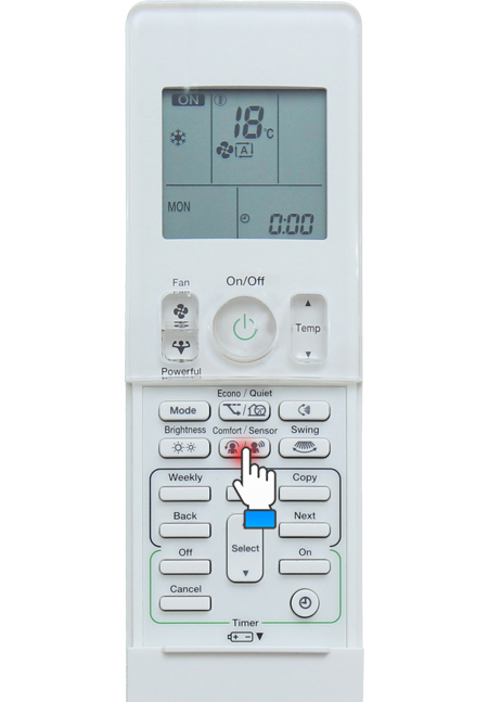 sử dụng điều khiển điều hòa daikin