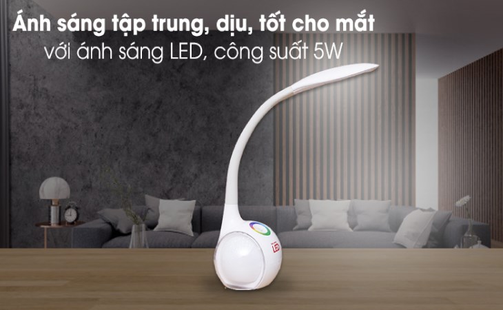 Đèn bàn học Điện Quang ĐQ LDL06 cho chất lượng ánh sáng dịu phù hợp với thị giác