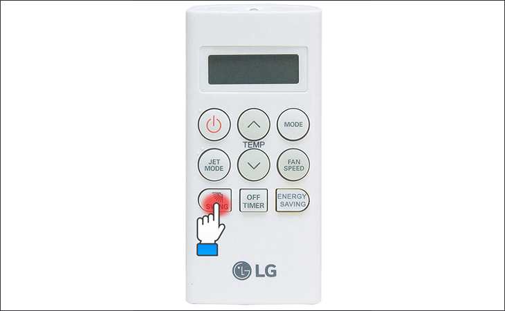 Điều chỉnh hướng gió bằng điều khiển điều hòa LG S09EN3