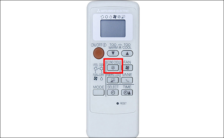 Bạn muốn bật chế độ tiết kiệm điện, bạn nhấn nút ECONO COOL