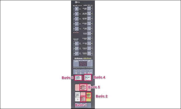 Các bước sử dụng chương trình tùy chọn trên máy giặt Aqua
