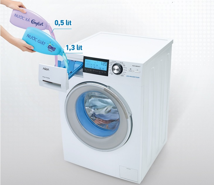 Hướng dẫn sử dụng các dòng máy giặt Aqua lồng ngang 2018