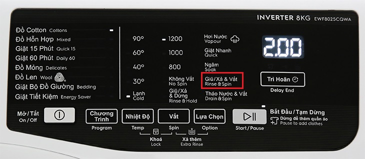 Giũ/Xả và Vắt